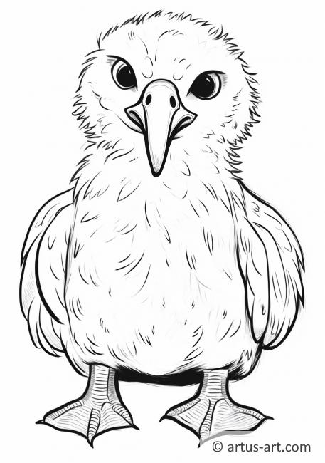 Awesome Albatross Coloring Page For Kids